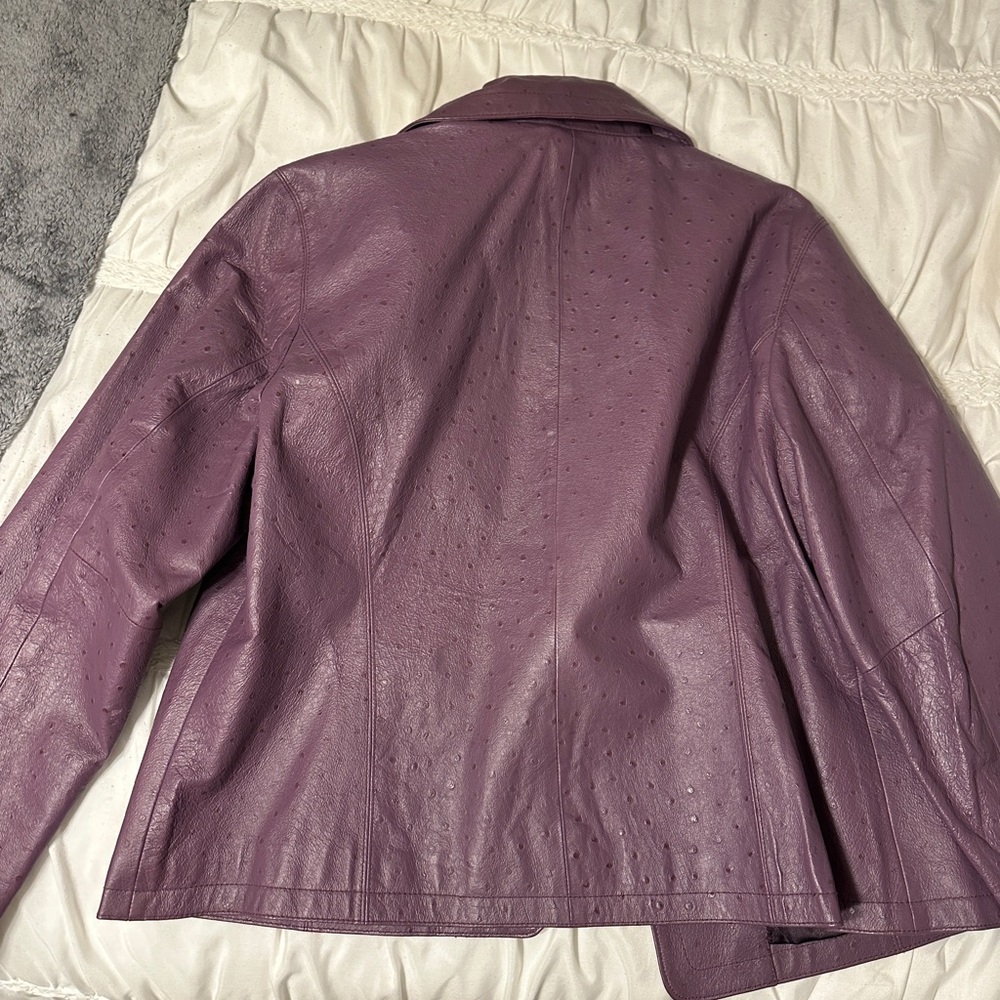 Chico's Lavender Leather Jacket - image 7